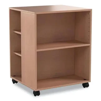 Durable® Flexible Multi-Functional Cart for Office Storage, Wood, 6 Shelves, Beech