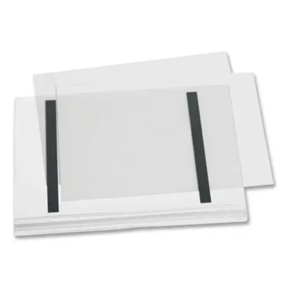 Durable® Magnetic Water-Resistant Sign Holder, 8.5 x 11, Clear Frame, 5/Pack
