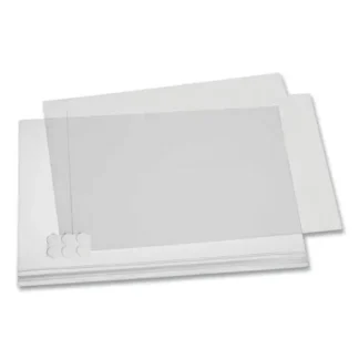 Durable® Self-Adhesive Water-Resistant Sign Holder, 11 x 17, Clear Frame, 5/Pack