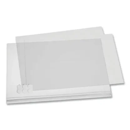 Durable® Self-Adhesive Water-Resistant Sign Holder, 11 x 17, Clear Frame, 5/Pack