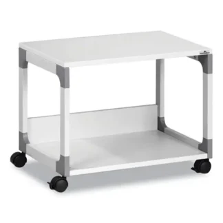 Durable® System 48 Multi-Function Trolley with 2 Shelves, Metal, Gray, 23.6"W x 18.7"D x 17"H