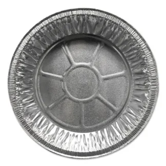 Durable Packaging Aluminum Pie Pans, Medium, 27.6 oz, Silver, 500/Carton