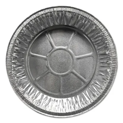 Durable Packaging Aluminum Pie Pans, Medium, 27.6 oz, Silver, 500/Carton