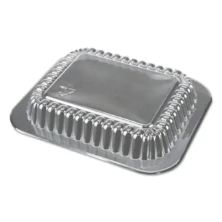 Durable Packaging Dome Lids for 1 lb Oblong Containers, Clear Plastic, 1000/Carton