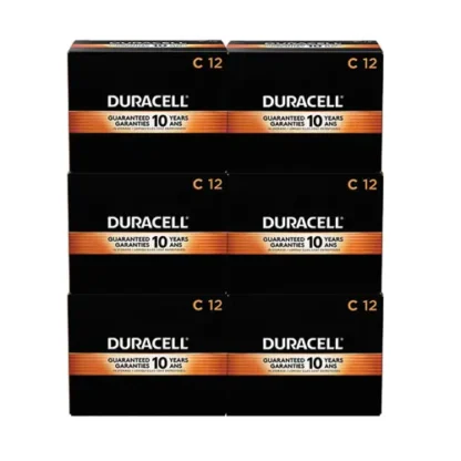 Duracell® CopperTop Alkaline C Batteries, 72/Carton
