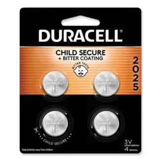 Duracell® Lithium Coin Batteries With Bitterant, 2025, 4/Pack