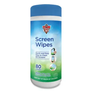 Dust-Off® Premoistened Monitor Cleaning Wipes, Citrus Scent, 80 Wipes/Tub, 5" x 7"