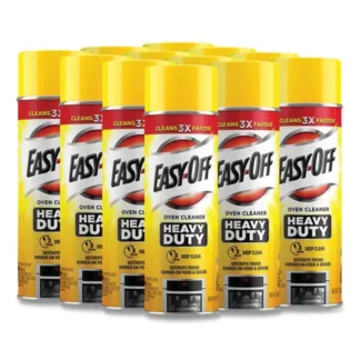 EASY-OFF® Heavy Duty Oven Cleaner, Fresh Scent, Foam, 14.5 oz Aerosol Spray, 12/Carton