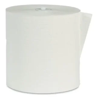 Eco Green® Recycled Hardwound Paper Towels, 1-Ply, 7.87" x 900 ft, White, 6 Rolls/Carton