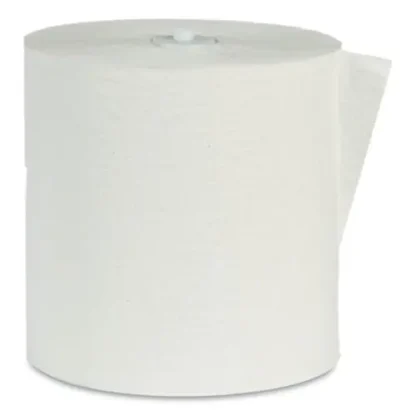 Eco Green® Recycled Hardwound Paper Towels, 1-Ply, 7.87" x 900 ft, White, 6 Rolls/Carton