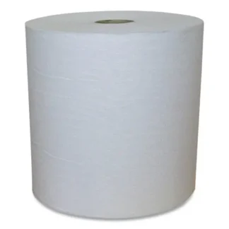 Eco Green® Recycled Hardwound Paper Towels, 1-Ply, 7.88" x 800 ft, 1.8 Core, White, 6 Rolls/Carton