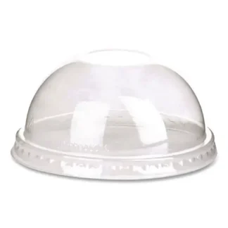Eco-Products® GreenStripe Cold Cup Dome Lids, No Hole, Fits 9 oz to 24 oz Cold Cups, Clear, 100/Pack, 10 Packs/Carton