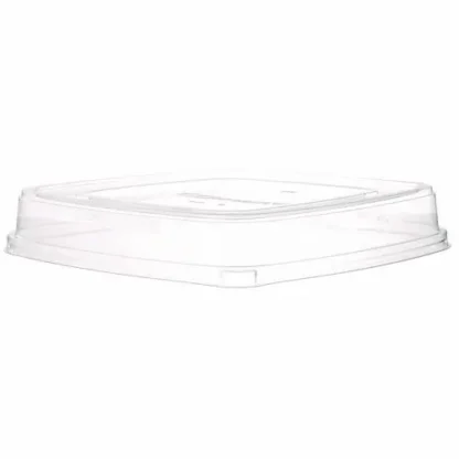 Eco-Products® Lids for Regalia Sugarcane 160 oz Bowls, Clear, 50/Carton