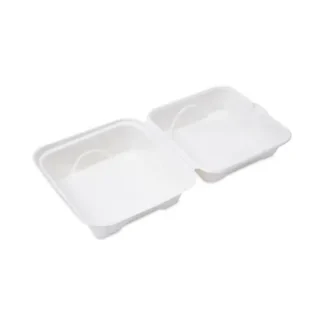 Eco-Products® Molded Fiber Hinged Clamshell Containers