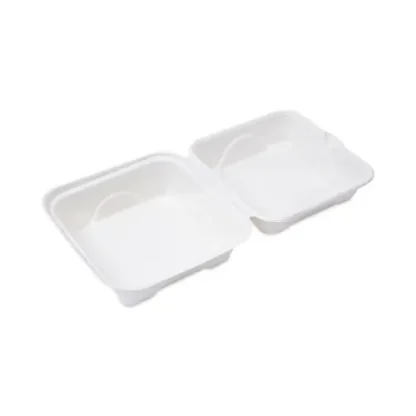 Eco-Products® Molded Fiber Hinged Clamshell Containers