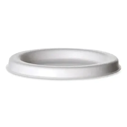 Eco-Products® Sugarcane Portion Cup Lids, Fits 2 oz Portion Cups, White, 2,500/Carton