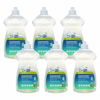 ECOS® PRO Dishmate Manual Dish Liquid, Free and Clear, 25 oz Squeeze Bottle, 6/Carton