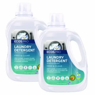 ECOS® PRO Laundry Detergent Liquid, Free and Clear, 170 oz Jug, 2/Carton