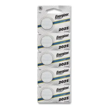 Energizer® Industrial Lithium CR2025 Coin Battery, 3V, 100/Box
