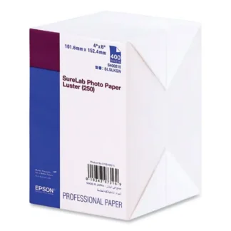 Epson® SureLab Photo Paper, 4 x 6, Luster White, 400/Pack