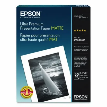 Epson® Ultra Premium Matte Presentation Paper, 8.5 x 11, 50 Sheets