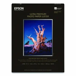 Epson® Ultra Premium Photo Paper, Luster, 8.5" x 11", 50 Sheets, 10 mil