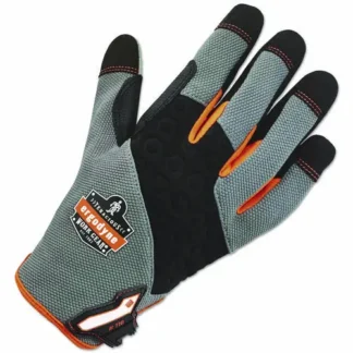ergodyne® ProFlex 710 Heavy-Duty Utility Gloves, Gray, Large, 1 Pair