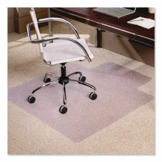 ES Robbins® EverLife Moderate Use Chair Mat for Low Pile Carpet, Rectangular with Lip, 36 x 48, Clear