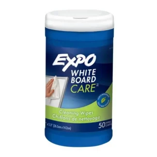 EXPO® Dry-Erase Board Cleaning Wet Wipes, 6 x 9, 50 Wipes/Container