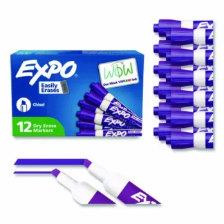 EXPO® Low-Odor Dry-Erase Marker, Broad Chisel Tip, Purple