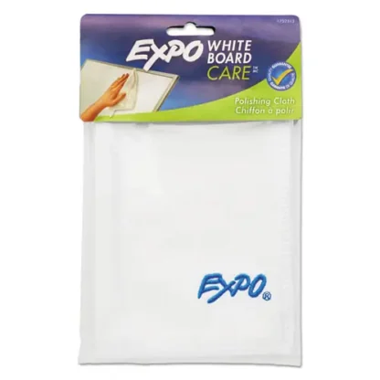 EXPO® Microfiber Cleaning Cloth, 1-Ply, 12 x 12, Unscented, White