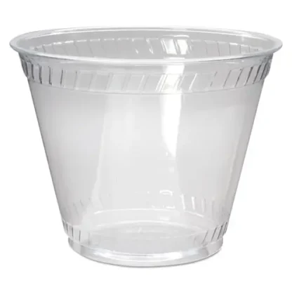 Fabri-Kal® Greenware Cold Drink Cups, Old Fashioned, 9 oz, Sugarcane, Clear, 50/Sleeve, 20 Sleeves/Carton