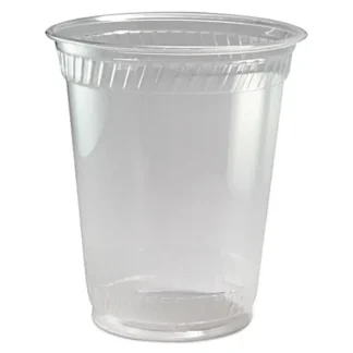 Fabri-Kal® Greenware Cold Drink Cups, Squat, 12 oz to 14 oz, Sugarcane, Clear, 1,000/Carton