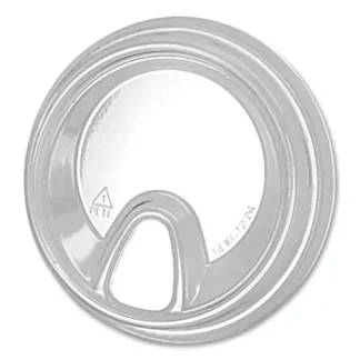 Fabri-Kal® Greenware Cold Drink Lids, Sip Lid, Fits 12 oz to 24 oz, Plastic, Clear, 1,000/Carton