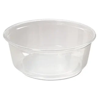 Fabri-Kal® Microwavable Deli Containers, 8 oz, Clear, Plastic, 500/Carton
