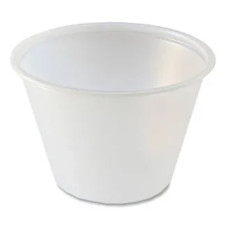 Fabri-Kal® Portion Cups, 2.5 oz, Plastic, Translucent, 125/Sleeve, 20 Sleeve/Carton