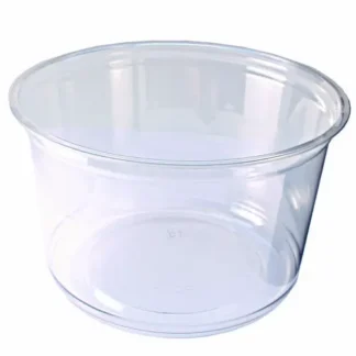 Fabri-Kal® Recycleware Round Deli Container, 16 oz, Clear, Plastic, 500/Carton