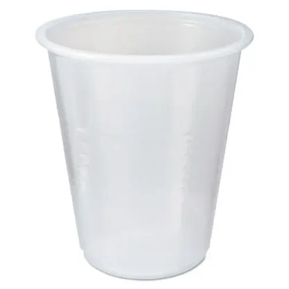 Fabri-Kal® RK Crisscross Cold Drink Cups, 3 oz, Plastic, Clear, 100/Bag, 25 Bags/Carton