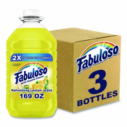 Fabuloso® Multi-use Cleaner, Lemon Scent, 169 oz Bottle, 3/Carton