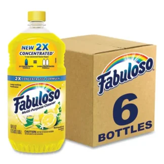 Fabuloso® Multi-Use Cleaner, Refreshing Lemon Scent, 56 oz Bottle, 6/Carton