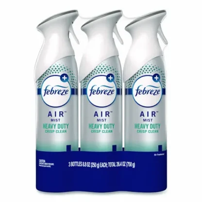 Febreze® AIR Heavy-Duty Crisp Clean Aerosol Spray, 8.8 oz, 3/Pack