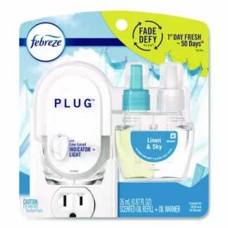 Febreze® PLUG Air Freshener Warmer Start Kit, Clear/White