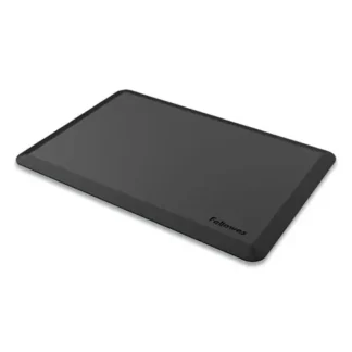 Fellowes® Anti-Fatigue Wellness Mat, 36" x 24", Rectangular, Beveled Edges, Black