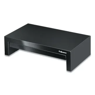 Fellowes® Designer Suites Monitor Riser, Black Pearl, Adjustable Height, Supports 40 lbs, For 21" Monitors