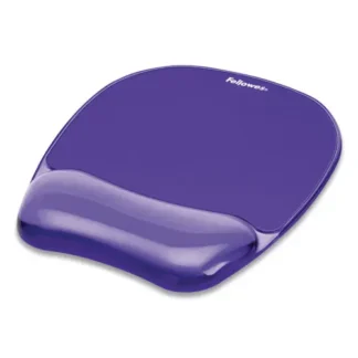 Fellowes® Gel Crystals Mouse Pad with Wrist Rest, Purple