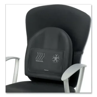 Fellowes® Heat and Soothe Back Support, Black