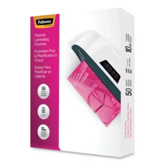 Fellowes® Laminating Pouches, 10 mil, 9" x 11.5", Gloss Clear, 50/Pack