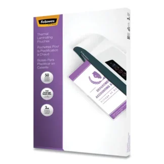 Fellowes® Laminating Pouches, 3 mil, 9" x 14.5", Gloss Clear, 50/Pack