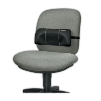Fellowes® Lumbar Back Support, Black, 12 x 3.13 x 5.19