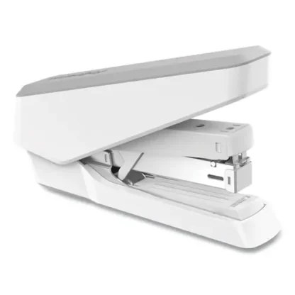 Fellowes® LX870 EasyPress Stapler with Antimicrobial Protection, 40-Sheet Capacity, Gray/White